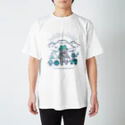 ゆるいぬ部のゆるいぬキャンプ(緑) スタンダードTシャツ