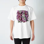 花水のカラフル葉 Regular Fit T-Shirt