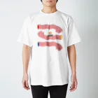 わちゃぽ宇宙人/シマダソラシドの🍙真ん中でピクニック🍙 Regular Fit T-Shirt