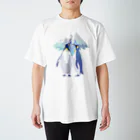 上中さとるの王様ペンギン（雪山） Regular Fit T-Shirt