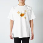 琥珀色に咲く花のパスタくん スタンダードTシャツ