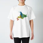 北海道ファンマガジン編集部の北海道区分地図 Regular Fit T-Shirt