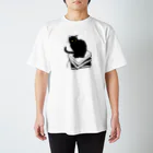 切り絵草太の"cat on knowledge" Regular Fit T-Shirt