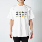 Astrio SUZURI店のウミウシ整列 Regular Fit T-Shirt