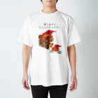 ZAKKA にしくらみおの焚き火するキャンプファイヤー スタンダードTシャツ