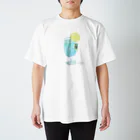 ZAZY official shopの蝉とソーダ Regular Fit T-Shirt