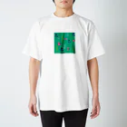 fuwariのグリーンマスク Regular Fit T-Shirt