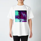 ZodiArtWorksのフルイドアート　あかとあおのゆめ Regular Fit T-Shirt