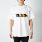 chippokeのトイプードルいろいろ スタンダードTシャツ