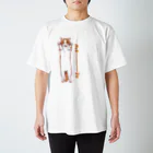 SWののびるねこ（チャシロ） Regular Fit T-Shirt