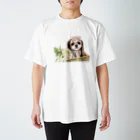 Momojiの犬画のシーズー59 スタンダードTシャツ