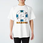 Planet Evansのかもめと浮き輪（水色） スタンダードTシャツ