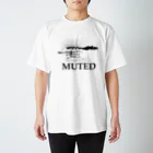 mosmos storeのMUTED -black- Regular Fit T-Shirt