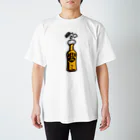 CɐkeccooのILOVEBEER-ビール瓶-お酒好きに スタンダードTシャツ