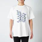 Astrio SUZURI店の魚の群れ カスミアジ Regular Fit T-Shirt