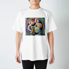 世界の絵画アートグッズのロベール・ドローネー 《リズム No.1》 スタンダードTシャツ