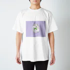 ハムスター＆ねずみ㌠のパールホワイトハムスター (パープル) Regular Fit T-Shirt