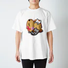 きゃぴばら倶楽部のきゃぴばら女子部ゆるねこ スタンダードTシャツ