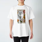 ネコカドウのFlower CAT Regular Fit T-Shirt