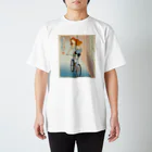 nidan-illustrationの"双輪車娘之圖會" 4-#1 Regular Fit T-Shirt