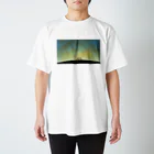 Paddy Fieldの自転車と夜空 Regular Fit T-Shirt