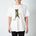 猫写真家　森永健一 にゃんこ屋 SUZURIストアのニャンコボクサーカラータイプ Regular Fit T-Shirt