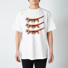 segasworksの足の短いとらちゃん（三段重ね） Regular Fit T-Shirt