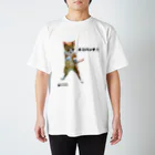 猫写真家　森永健一 にゃんこ屋 SUZURIストアのどこからでもかかってきニャさいカラー スタンダードTシャツ