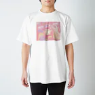 ねこぽた。の【ﾌﾛﾝﾄﾌﾟﾘﾝﾄ】ガチャガチャ Regular Fit T-Shirt