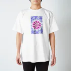 Flower kaleidoscopeの桜の万華鏡 Regular Fit T-Shirt