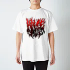 青紫青のメタルロゴ的T(HATE ALL) Regular Fit T-Shirt