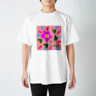 rainbow♡skyのお店のLoveのお花 Regular Fit T-Shirt