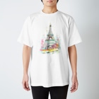 Akiss art ONLINE SHOPの初恋のエッフェル塔 Regular Fit T-Shirt