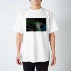 写真プリントの孔雀 スタンダードTシャツ