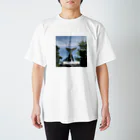 off_natationの南南東を見つめる鯨 Regular Fit T-Shirt