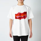 ポテコロアートショップの赤の衝撃 Regular Fit T-Shirt