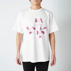 シマノカタチの小笠原家系図グッズ〈ピンク〉 スタンダードTシャツ