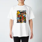 おかゆ帝国のステッカーボムアート Regular Fit T-Shirt