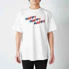 8anna storeのHAPPY HAPPY HAPPY！ Regular Fit T-Shirt