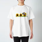 sasa9"のひまわりミケちゃん Regular Fit T-Shirt