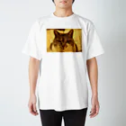 upafishのCat スクラッチフォト風 Regular Fit T-Shirt