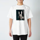 おさかなpeaceの鼻のでけぇ〜いぬ スタンダードTシャツ