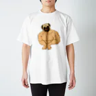 one-naacoのパグマッチョ(フォーン) スタンダードTシャツ