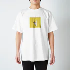 sirayuki の猫ひょっこりはん_黄 Regular Fit T-Shirt