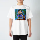 やきにくおうじのどこかの有名な銅像。 Regular Fit T-Shirt