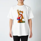 Doodle の行ってきますのくまえる Regular Fit T-Shirt