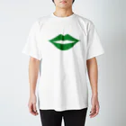 多摩市民のセクシーな唇(グリーン) Regular Fit T-Shirt