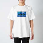野鳥と犬の竃蔵屋(かまくらや)のカヌー  Regular Fit T-Shirt