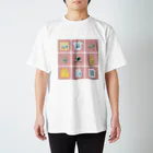 Teal Blue CoffeeのTealBlueItems _Cube PINK Ver. Regular Fit T-Shirt