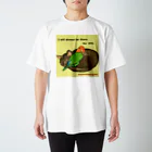 うーちゃぽこのニャンとパラキートの昼寝 Regular Fit T-Shirt